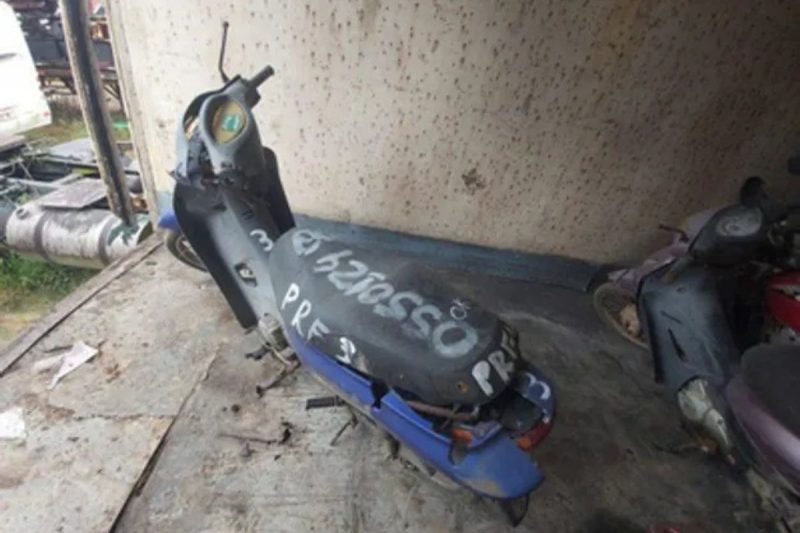 Moto disponível no leilão da PRF