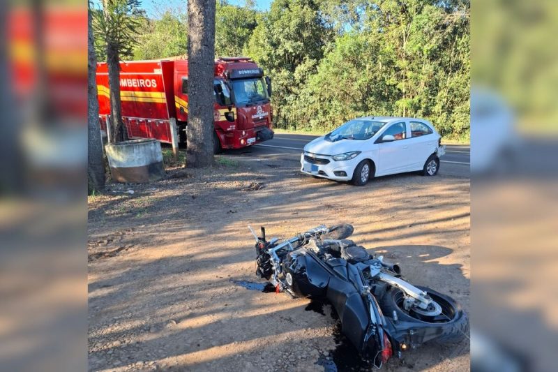 Motociclista morreu após bater contra um carro em Ibiam