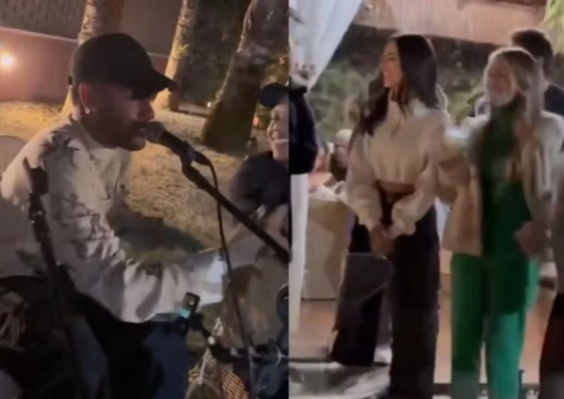 Neymar Jr canta para Bruna Biancardi 