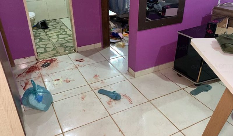 Cena do crime do assassinato de Raquel Cattani