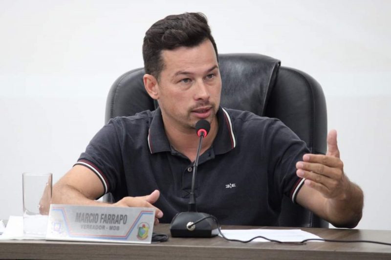 Márcio Farrapo é pré-candidato a prefeito pelo MDB (Movimento Democrático Brasileiro). – Foto: Câmara Municipal/Divulgação/ND