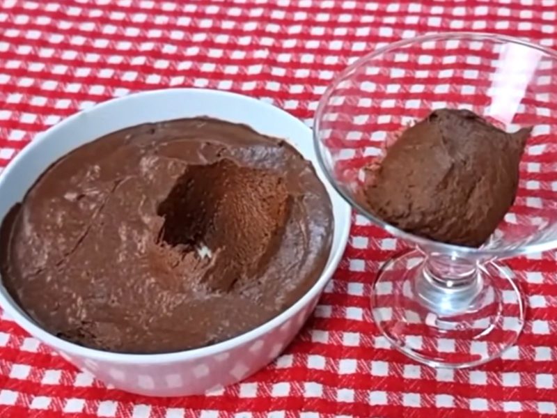 Foto da receita fitness de mousse de chocolate 