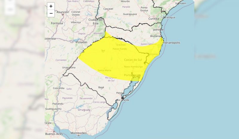 INMET alerta para queda nas temperaturas durante o fim de semana em Santa Catarina