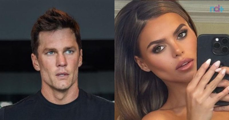 na foto aparecem Tom Brady e a modelo Brooks Nader que estariam namorando