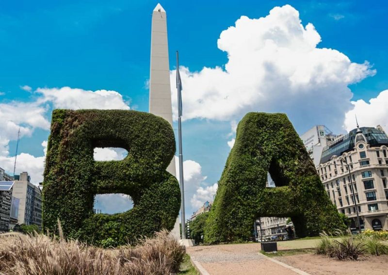 Obelisco &eacute; ponto de festa da torcida argentina – Foto: Reprodu&ccedil;&atilde;o/Redes Sociais