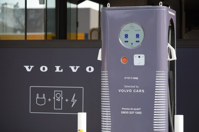 1 milhão kWh foram consumidos em mais de 40 mil recargas nos eletropostos da marca sueca em 2023 - Foto: Dilvulgação/Eletroposto Volvo Balneário Camboriú/ND