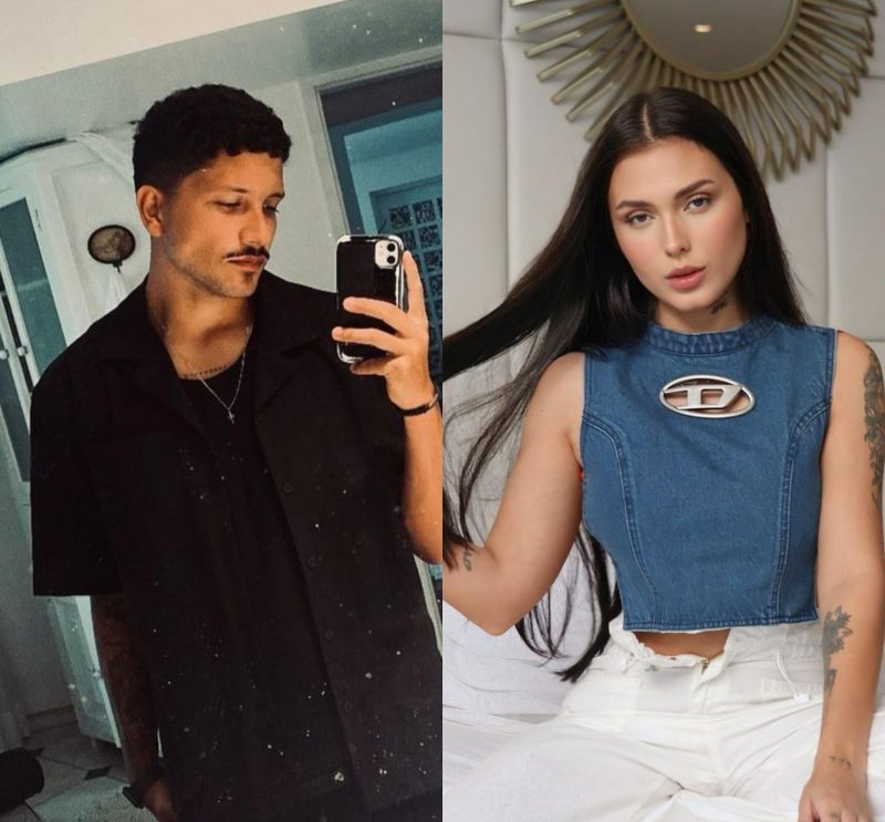 Yuri Lima e Fernanda Campos, que afirma ter recebido mensagens do atleta enquanto ele ainda namorava com a cantora Iza – Foto: Divulga&ccedil;&atilde;o/ND