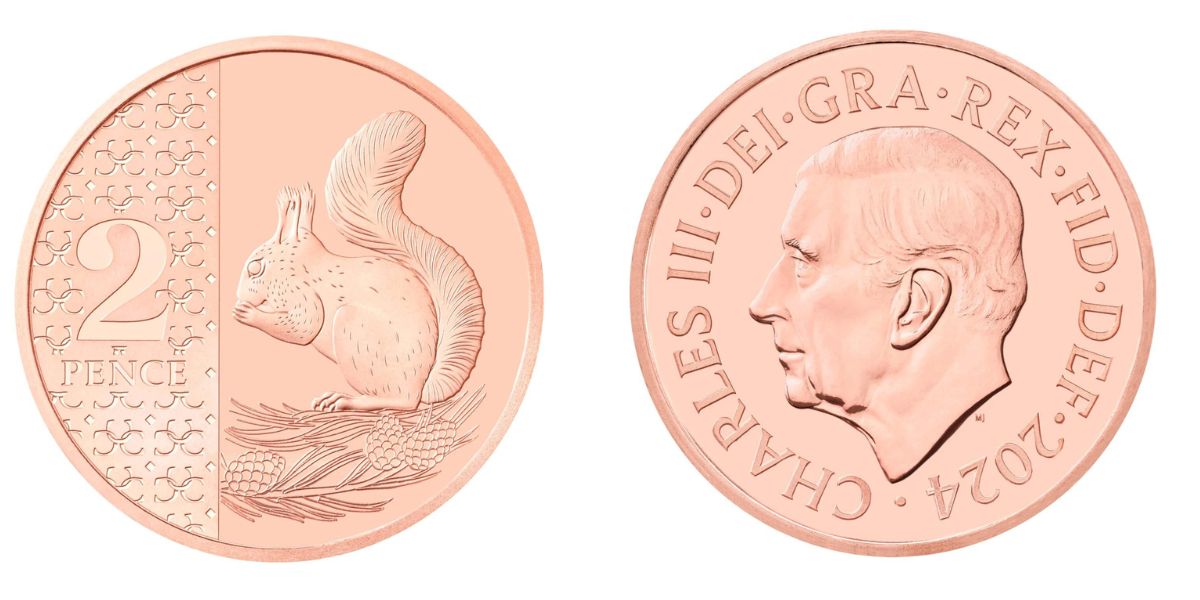 The new coins are symbolic of the new regime and are part of a collection inspired by the fauna and flora of the four countries of the United Kingdom - Reproduction/Royal Mint/ND