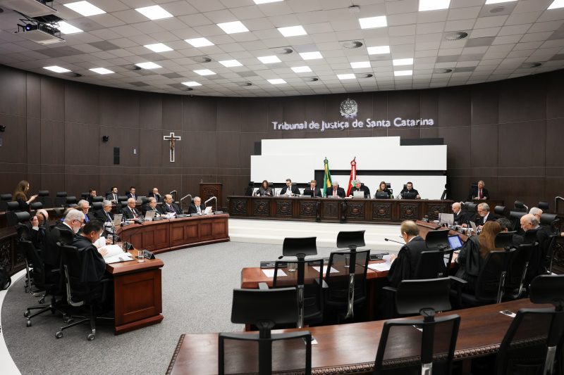 Órgão Especial do TJSC é exemplo de órgão colegiado que pode inelegível alguém – Foto: Cristiano Estrela/NCI TJSC/ND