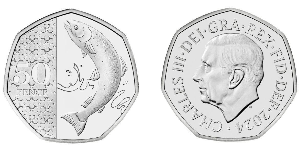 The new coins are symbolic of the new regime and are part of a collection inspired by the fauna and flora of the four countries of the United Kingdom - Reproduction/Royal Mint/ND