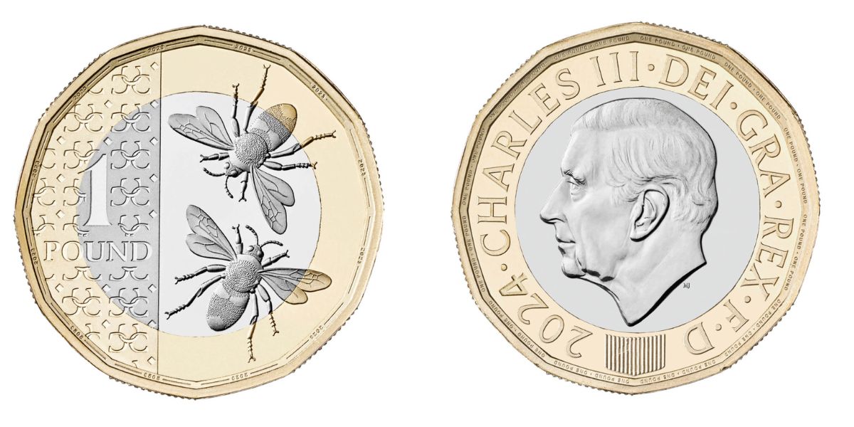 The new coins are symbolic of the new regime and are part of a collection inspired by the fauna and flora of the four countries of the United Kingdom - Reproduction/Royal Mint/ND