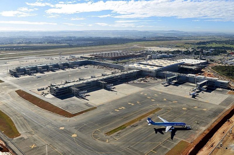 vista aérea do aeroporto de viracopos