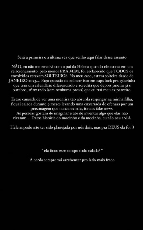 Print do Instagram de Amanda