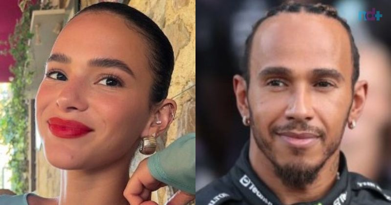 na foto aparecem a atriz Bruna Marquezine Ganhou curtidas de Lewis Hamilton em foto no Instagram