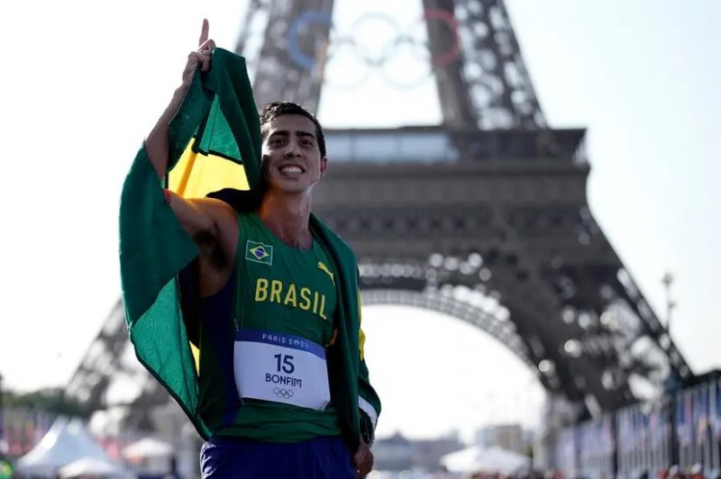 Caio Bonfim, medalhista de prata na Olimpíada de Paris