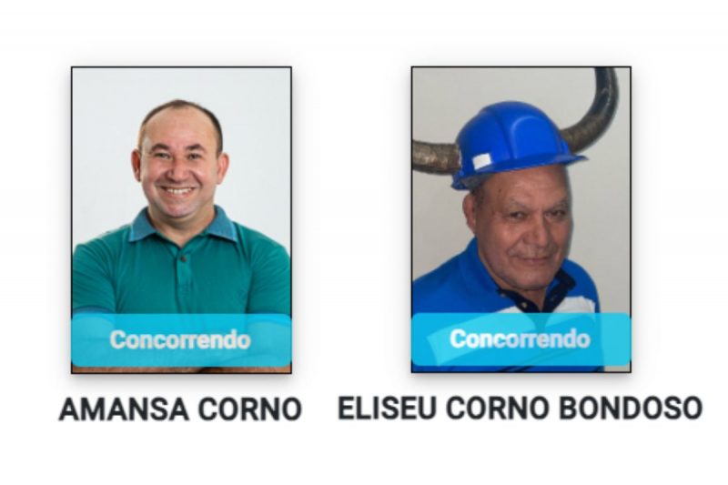 Candidatos cornos disputam cargo de vereador: Amansa Corno e Eliseu Corno Bondoso