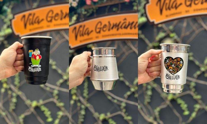 Festa ter&aacute; os tradicionais canecos de inox – Foto: Divulga&ccedil;&atilde;o/ND