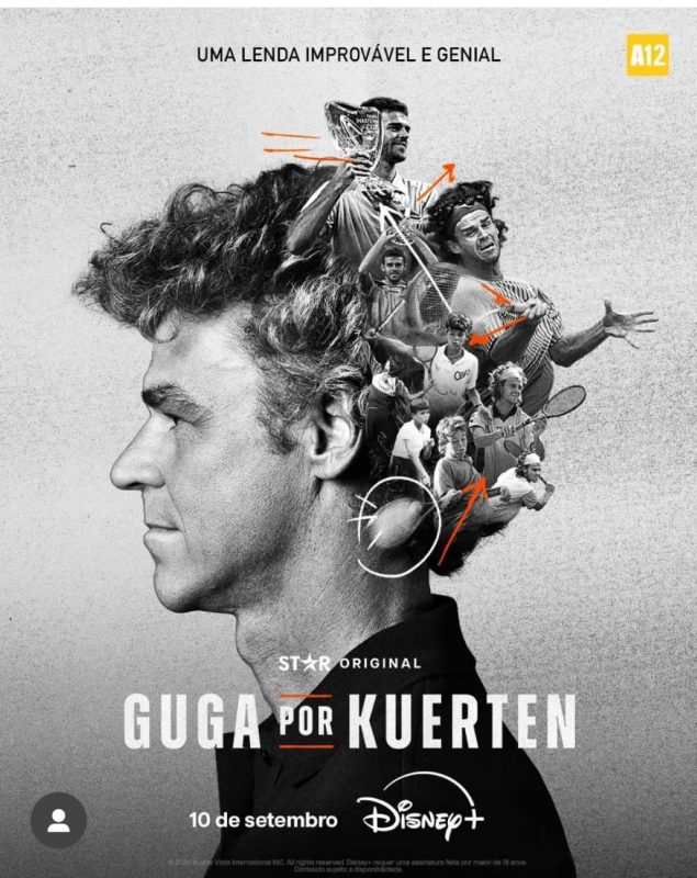 poster do documentário sobre o tenista Guga Kuerten