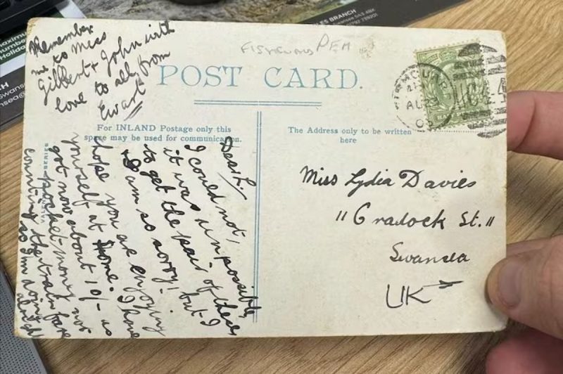 Cartão-postal ficou 120 anos perdido 