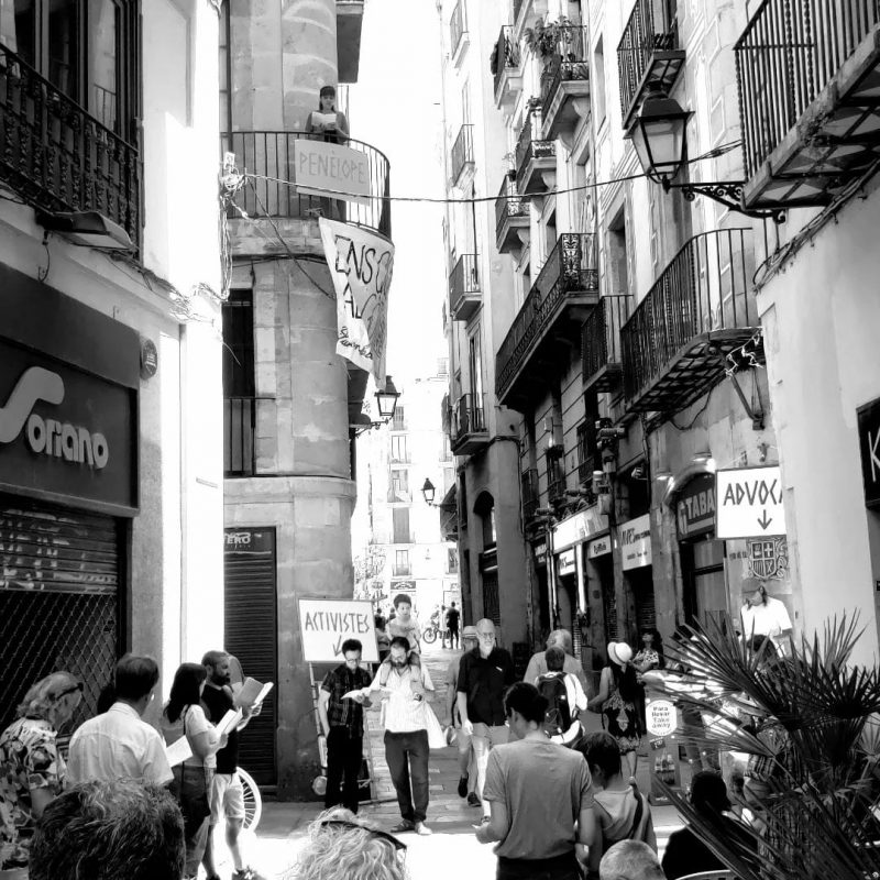 Performance “Desodisseia”, do ERRO Grupo, em Barcelona – Foto: ERRO Grupo/Divulga&ccedil;&atilde;o