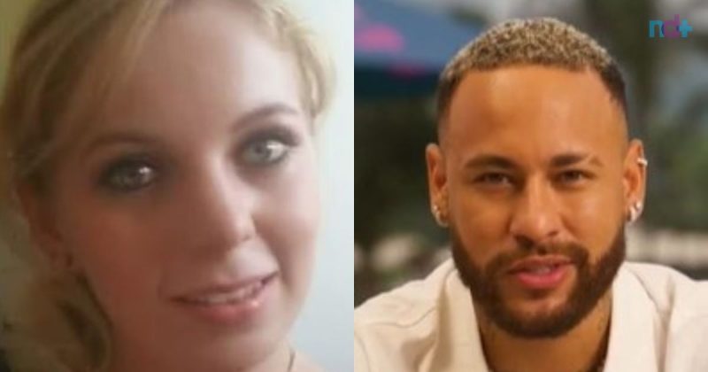 na imagem aparece a ex-modelo Gabriela Gáspar e jogador do aal-hilal que revelou que Jázmin Zoé é filha de Neymar