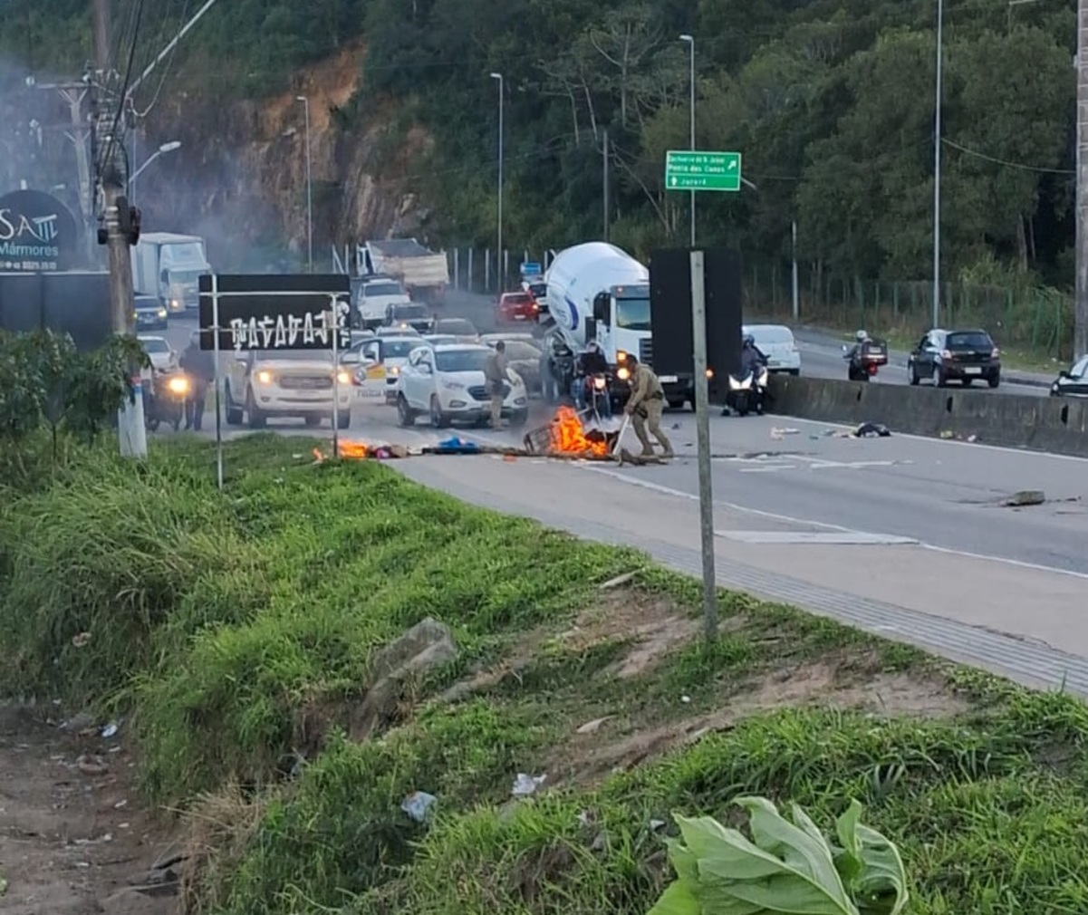 Incêndios criminosos no Norte da Ilha - Reprodução/Redes sociais