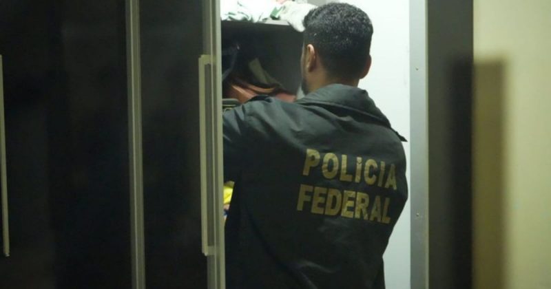 Polícia Federal durante Operação Lesa Pátria