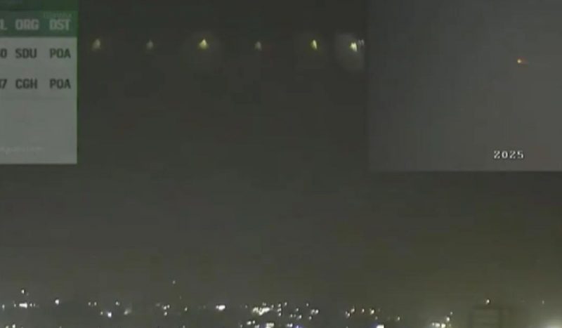 Luzes foram avistadas no início de julho, mas FAB só divulgou informações esta semana