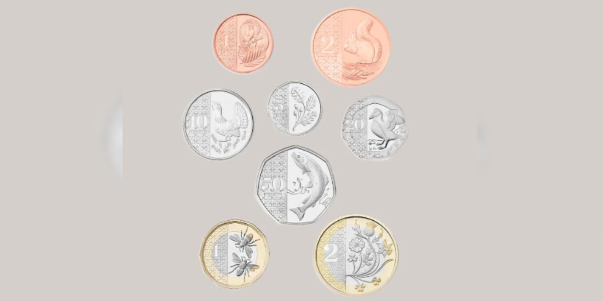 The new coins are symbolic of the new regime and are part of a collection inspired by the fauna and flora of the four countries of the United Kingdom - Reproduction/Royal Mint/ND