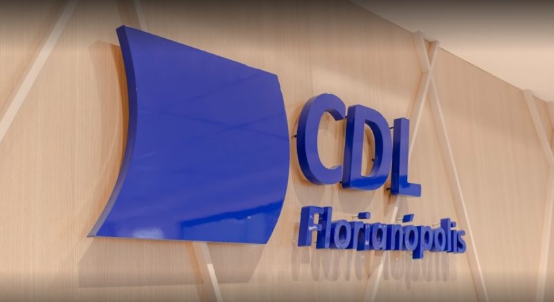 logo da CDL de Florianópolis, que liderou nota de repúdio elaborada por entidades de SC