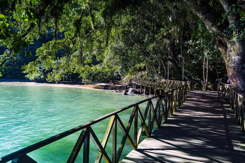 Imagem mostra deck do Pontal Norte antes na interdição