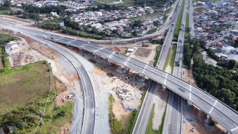 Obra do Contorno Viário da Grande Florianópolis pela Arteris Litoral Sul