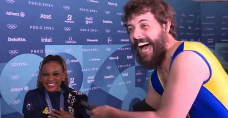 Diogo Defante surpreendeu Rebeca Andrade com collant