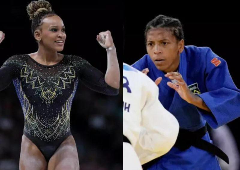 Rebeca Andrade e Rafaela Silva nas Olimpíadas Paris 2024