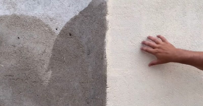 Técnica para reboco esfarelando 