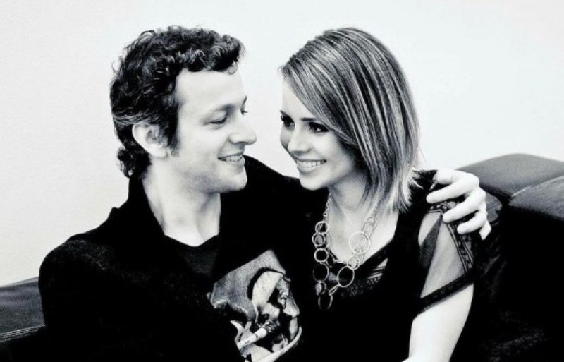 na foto aparecem Lucas Lima e Sandy, que se separaram no ano passado