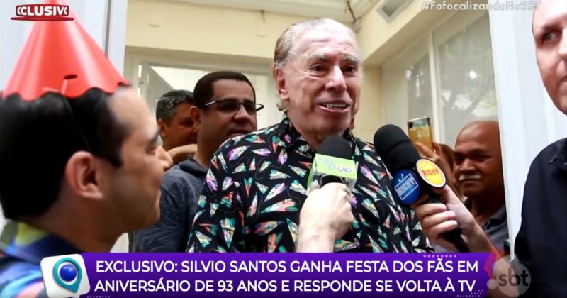 Confira a última aparição de Silvio Santos na TV; apresentador e dono do SBT faleceu na madrugada deste sábado (17)