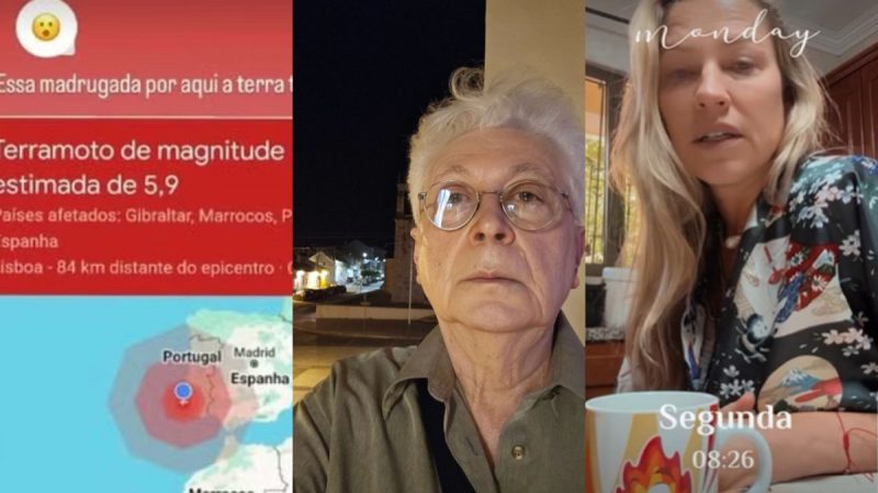 Famosos comentaram sobre terremoto em Portugal 