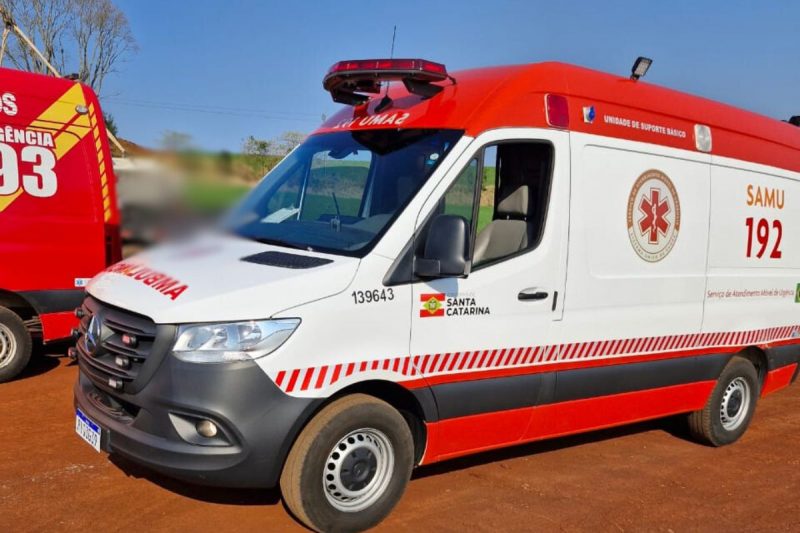 Trabalhador ferido em Chapecó