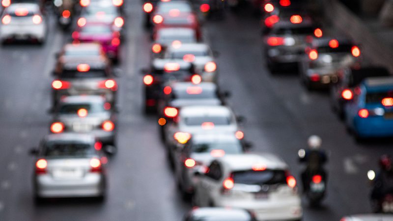 Congestionamento em rodovia