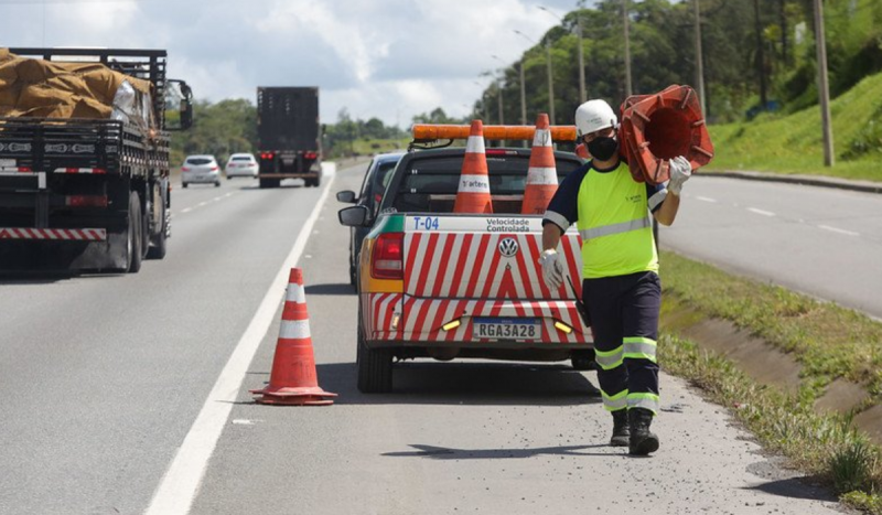 BR-101 receberá obras da Arteris entre a noite desta segunda e a madrugada de terça