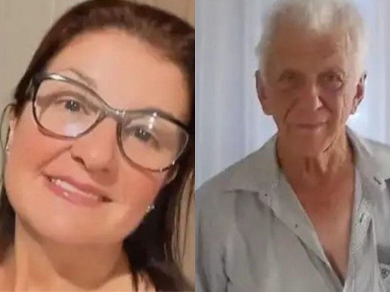 Foto de duas pessoas Vítimad de grave acidente na BR-470 em Blumenau