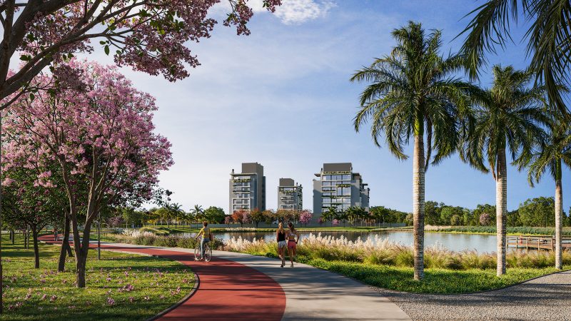 Moradores não precisarão sair de empreendimento para realizar caminhadas - Urbani Cidades/Divulgação/ND