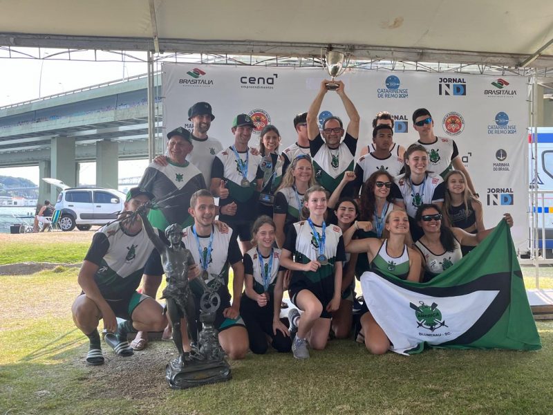 Clube Náutico América fez a festa com a conquista do Catarinense de Remo em Florianópolis