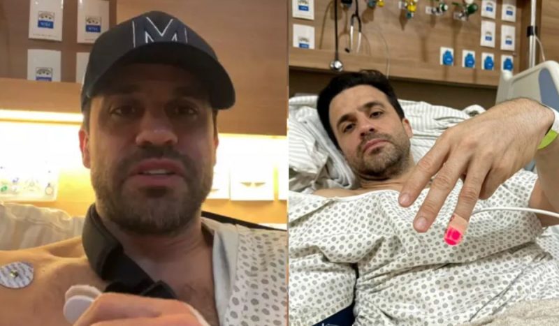 Pablo Marçal disse estar bem durante live no hospital