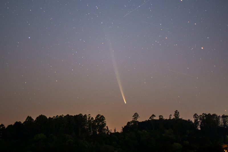 A rare comet was recorded in Chapeco.