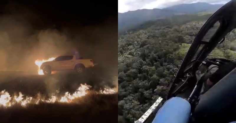 Incêndio em área ambiental de SC