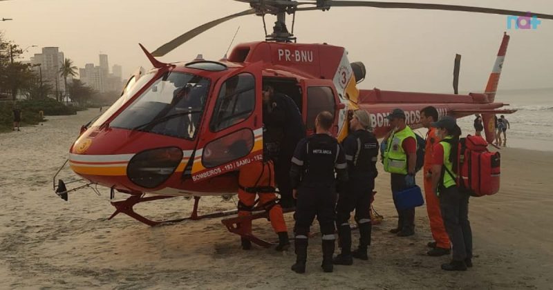 Imagem mostram equipes após ressuscitar jovem que sofreu choque elétrico