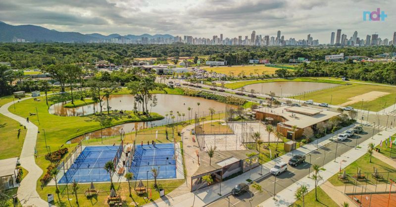 Imagem aérea do Vivapark em Porto Belo