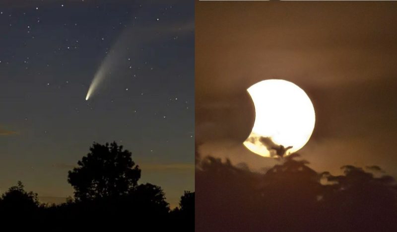 ‘Cometa do s&eacute;culo’ e eclipse parcial lunar dar&atilde;o show nos c&eacute;us nos pr&oacute;ximos dias – Foto: Internet/Reprodu&ccedil;&atilde;o/ND